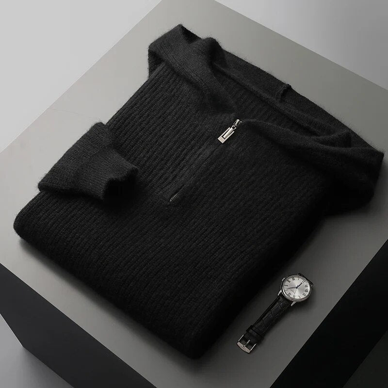 Lucas | Modern & Laid-back Woolen Hoodie