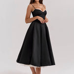 Elena | Chic Spaghetti Strap Cocktail Dress