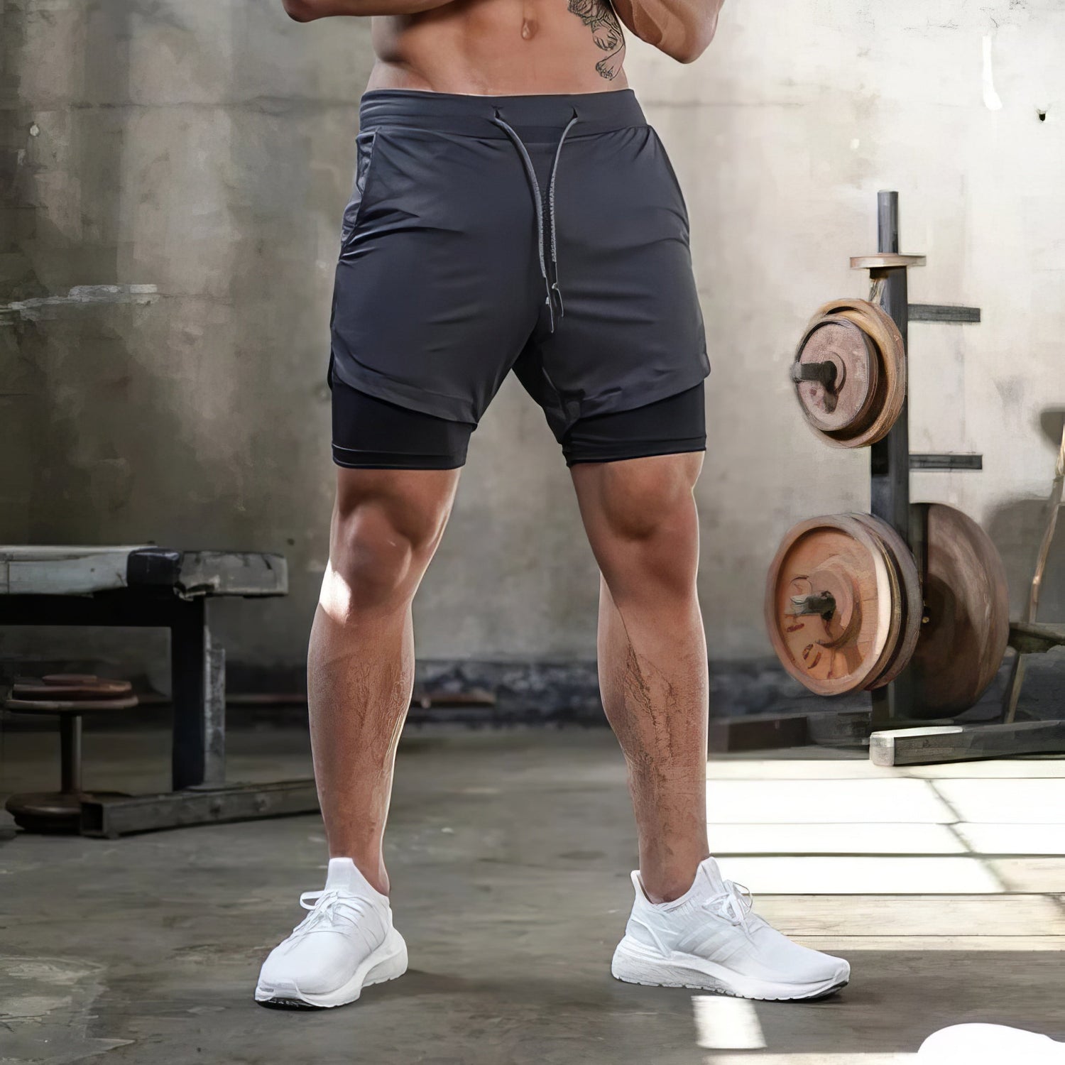Jake | Athletic & Durable Camo 2-In-1 Running Shorts